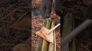 The GIRL teaches how to SURVIVAl#camping #survival #bushcraft #outdoors #marusya #shiklina #cooking