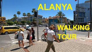  Alanya Walking Tour | Street Walking Tour Turkey 4K 