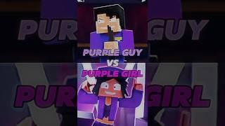 Purple Guy  Purple Girl | #shorts #1v1 #edit #minecraft #fnaf #zamination