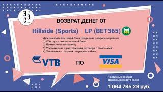 НЭС Allchargebacks.ru отзывы - Возврат денег из Hillside (Sports) LP. Возврат  более 1 064 795,29