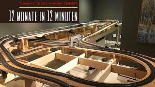 EINE MÄRKLIN ANLAGE ENTSTEHT: Ein Jahr MOBA Bau - 12 Monate in 12 Minuten