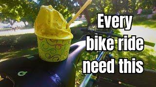 Riding MTB to the best Gelato