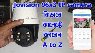 how to connect Jovision 96x3 ip camera