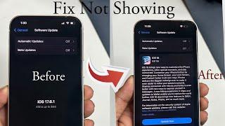 How To Fix iOS 18 Update Not Showing | iOS 18 Update Not Showing | Fix iOS 18 Update Not Available |