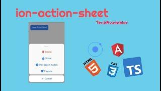 Ionic 5 - 08 Ion-Action-Sheet