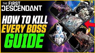 How To Kill EVERY BOSS (Hard & Normal Mode) // The First Descendant Bossing Guide