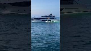 Amazing capture of Riva Luxury yacht during sunset at the Haulover Inlet. Filmed by Scott