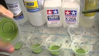 ep72 - testing thinners with model master acryl