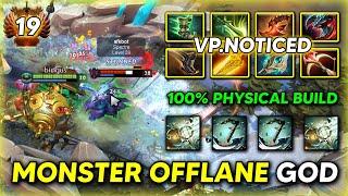 LATE GAME MONSTER OFFLANE By VP.Noticed Tidehunter With Full of Physical Build | 7.37e DOTA 2