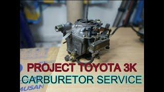 TOYOTA 3k / project toyota 3k episode #1 / carburetor service/