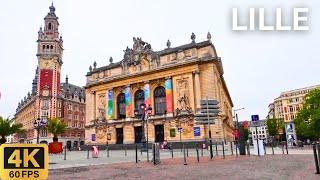 Driving Tour 4K: Lille France 2024  | City Travel & Sightseeing Tour