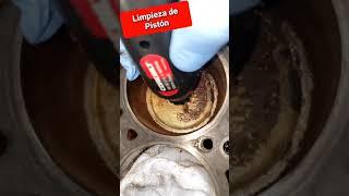 Limpieza de cabeza del pistón en un cambio de empaque de culata.