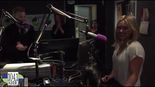 Hilary Duff visits The Roula and Ryan Show