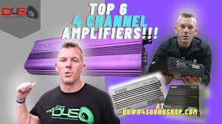 THE TOP 6 CAR AUDIO 4 CHANNEL AMPLIFIERS AT DOWN4SOUNDSHOP.COM!