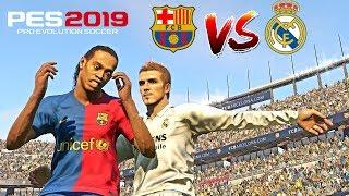 PES 2019 Realistic | Barcelona Legends Vs. Real Madrid Legends - El Clasico | Fujimarupes