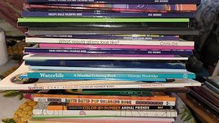 Decluttering Coloring Books (Part 1)- Jan 2024 (74 books total in All) All books donated to school