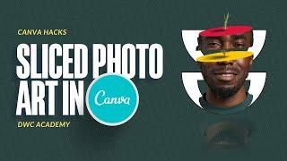 How Design A Split Photo Art In Canva Split Photos // Canva Tutorial