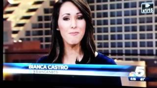 Nbc 5 bianca castro blooper spitting