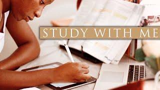 STUDY WITH ME | 1hr 30min Focused Productive Session | TheStylishMed