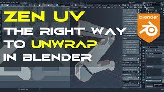 ZEN UV addon for Blender - overview and tutorial