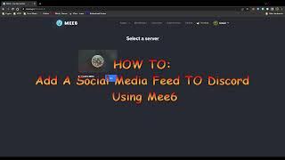 HOW TO   Add A Social Feed to Discord Using Mee6