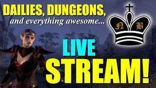 ESO - Nord Bytes Live Stream - Dailies, Dungeons and getting the Gourmand armor set