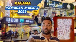 Ramadan street food in karama Dubai night market in Ramzan Traditional taste food festival