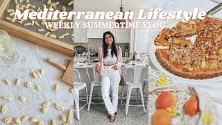 MEDITERRANEAN LIFESTYLE VLOG | Mediterranean Diet Summer Breakfast & Snack Ideas | Homemade Pasta