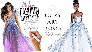 Holly Nichols Modern Fashion Illustration | Cozy Art Book Flip Through