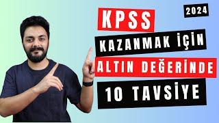 KPSS İÇİN ALTIN DEĞERİNDE 10 TAVSİYE #2024kpss #kpss