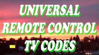 Universal remote control tv codes Sony, Samsung, ...(view desc. ↓↓↓)