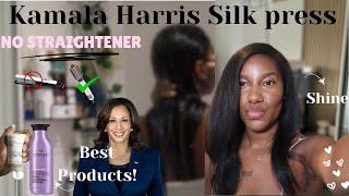 My Winter Silk press routine as a straight hair natural with NO HEAT DAMAGE  | Natural Nadine