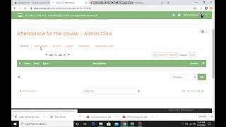Attendance Creation on Moodle