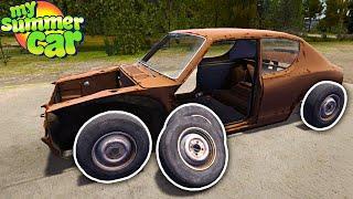 WHERE TO FIND STARTING WHEELS FOR BUILDING A CAR - My Summer Car Tips #3 | Radex