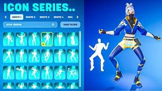 ALL ICON SERIES DANCES & EMOTES IN FORTNITE