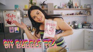 I try to make Bubble Tea FROM SCRATCH | DIY Bubble Tea Pearls | Sarah Huang Benjamin