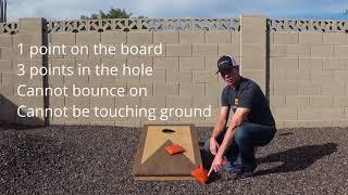 Cornhole Setup and Scoring