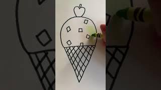 How to Draw an Ice Cream Cone