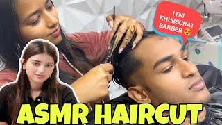 ASMR BOYS HAIRCUT || FEMALE BARBER SKIN FADE HAIRCUT || ASMR HAIRCUT || MISS BARBER