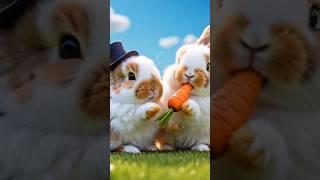rabbit eating carrot and enjoying #ai #rabbit #filmywood
