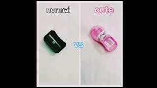 normal vs cute stationary /creative noori art/satisfying short