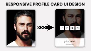 Responsive Profile Card UI Design using HTML5 | CSS3 | Tutorial In Hindi | Code4Education |  !!