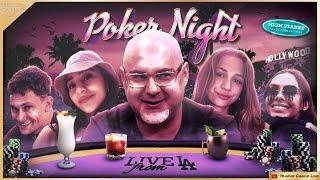 POKER NIGHT!! CRAZY ACTION $5/5 No Limit Hold'em w/ Nikos, Neve, Delilah & Ariel