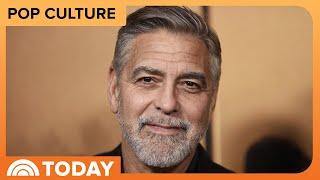 Silver fox George Clooney debuts new brunette look