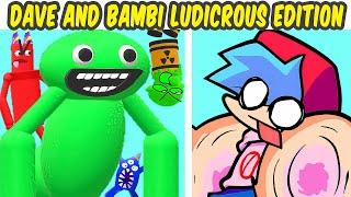 Friday Night Funkin' VS Dave and Bambi: Ludicrous Edition + Cutscene | Garten of Banban (FNF MOD)