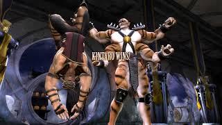 Kintaro Winpose on Shao Kahn - MKKE Bara KumaRyona