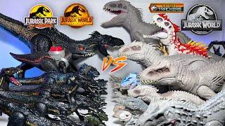 MEGA Indoraptor VS Indominus Rex! Jurassic World Dinosaurs Toys Collection Battle