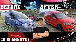 Vw caddy 2k - full build  - 15 minutes (epic)