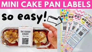 How to Make Mini Cake Pan Labels (No Design Skills Needed!)