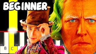 5 Wonka Songs  - Slow and Easy Piano Tutorial - Beginner